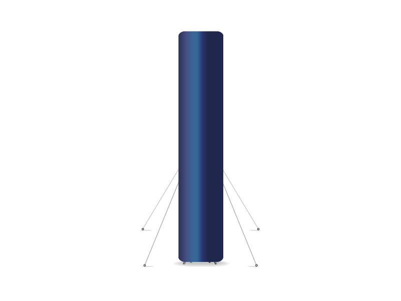 mise en situation totem gonflable